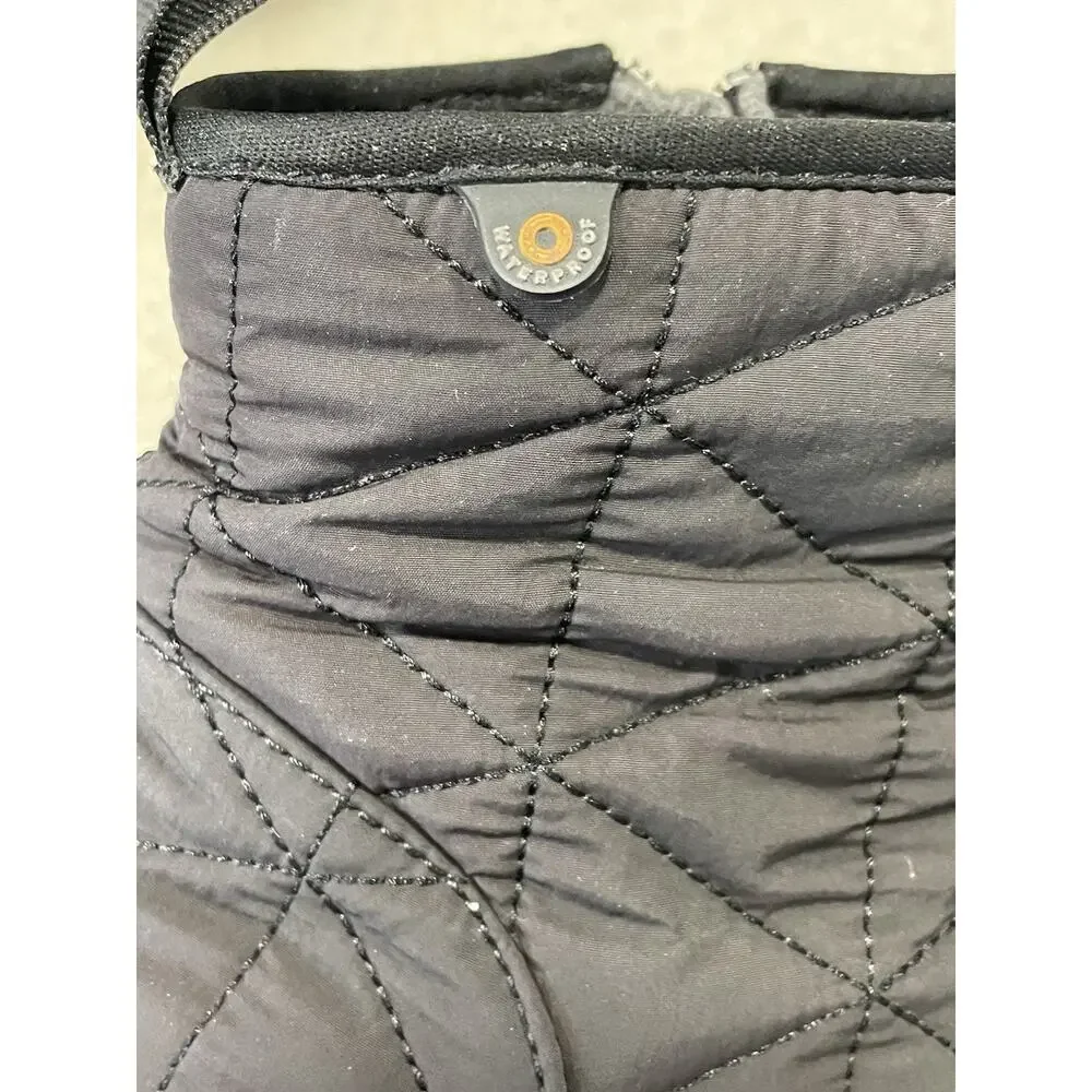 EUC BOGS Snowday Low Waterproof Insulated Winter Snow Boot Black Women’s Size 8